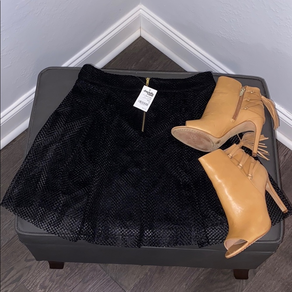 Black tulle skirt